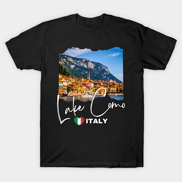 Lago Di Como / Como Lake Italy / Como Lake T-Shirt by V-Edgy